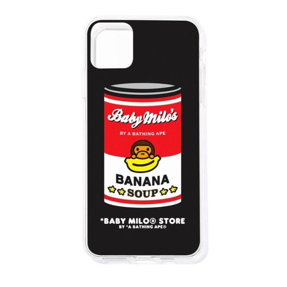 Bape Baby Milo Banana Soup Apple iPhone 11 Pro Black Soft TPU Material Case New